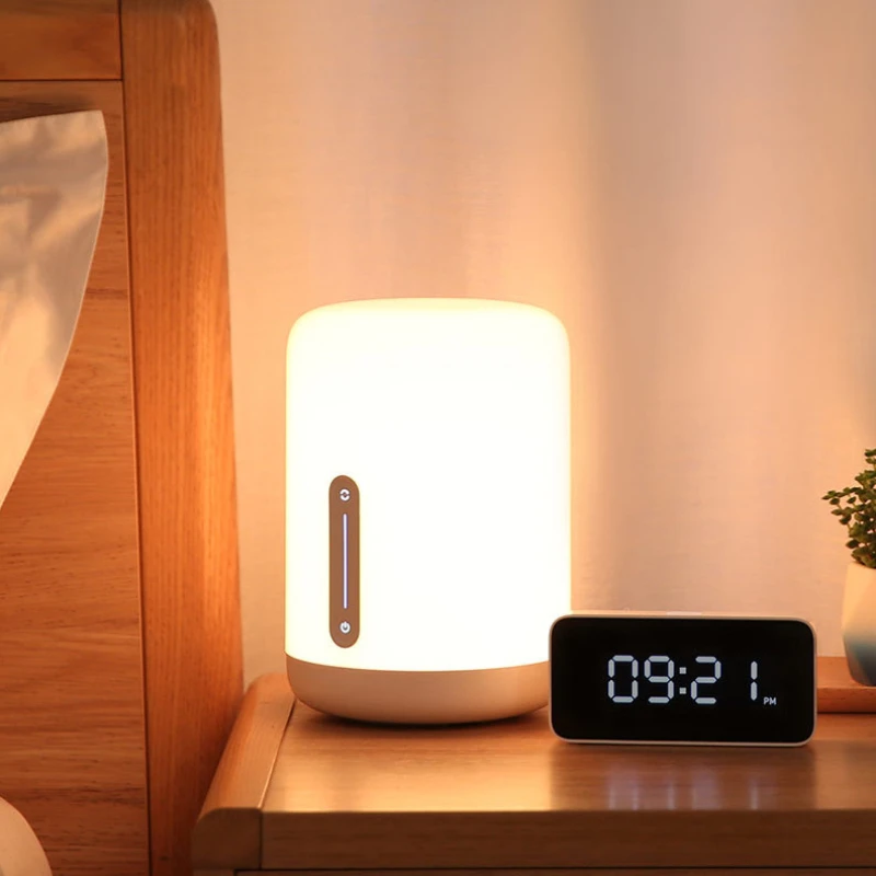 Nieuwe Xiaomi Mijia Bedlampje 2 Slimme Tafel Led Nachtlampje Kleurrijk Met Aanraaksensor Draagbaar Bureaulamplicht Voor Kinderen Cadeau