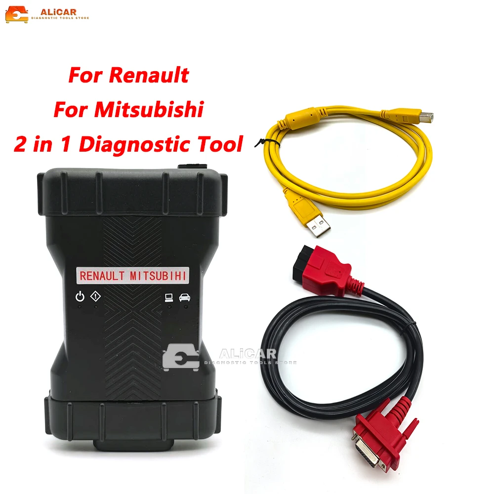 

For Renault Mistsubishi 2in1 Diagnostic Tools Scanner for 12V Vehicle Software Version V236 V202203 Car Repair Tool Automobiles