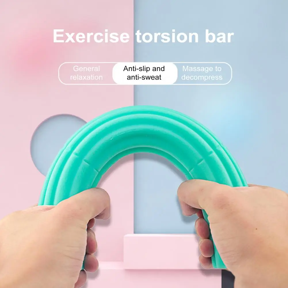 Barra de terapia flexible TPR de 30cm, barra giratoria para entrenamiento de fuerza, codo de tenis, terapia física, barra de resistencia para alivio, fortalecedor de Fitness
