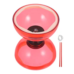 Triple Bearing Diabolo Ball Toys Juggling Soft Rubber Double Wheel Kid Kids Outdoor Playset Crystal Tpu