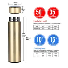 Thermal Water Bottle 500ml with LED Display #5