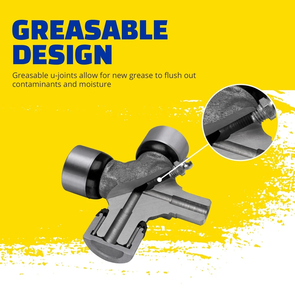 Premium U-Joint 387 يناسب 1984-2016 Toyota 4Runner Tundra Tacoma FJ Cruiser تصميم متين قابل للدهون أختام النتريل العالمية #4