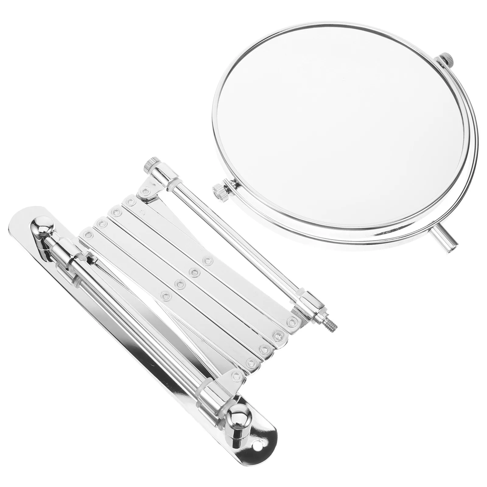 

Two-Sided Retractable 3X Magnifying Bathroom Wall Mirror Extendable 360 Degree Swivel Makeup Vanity Mirror Space Saving