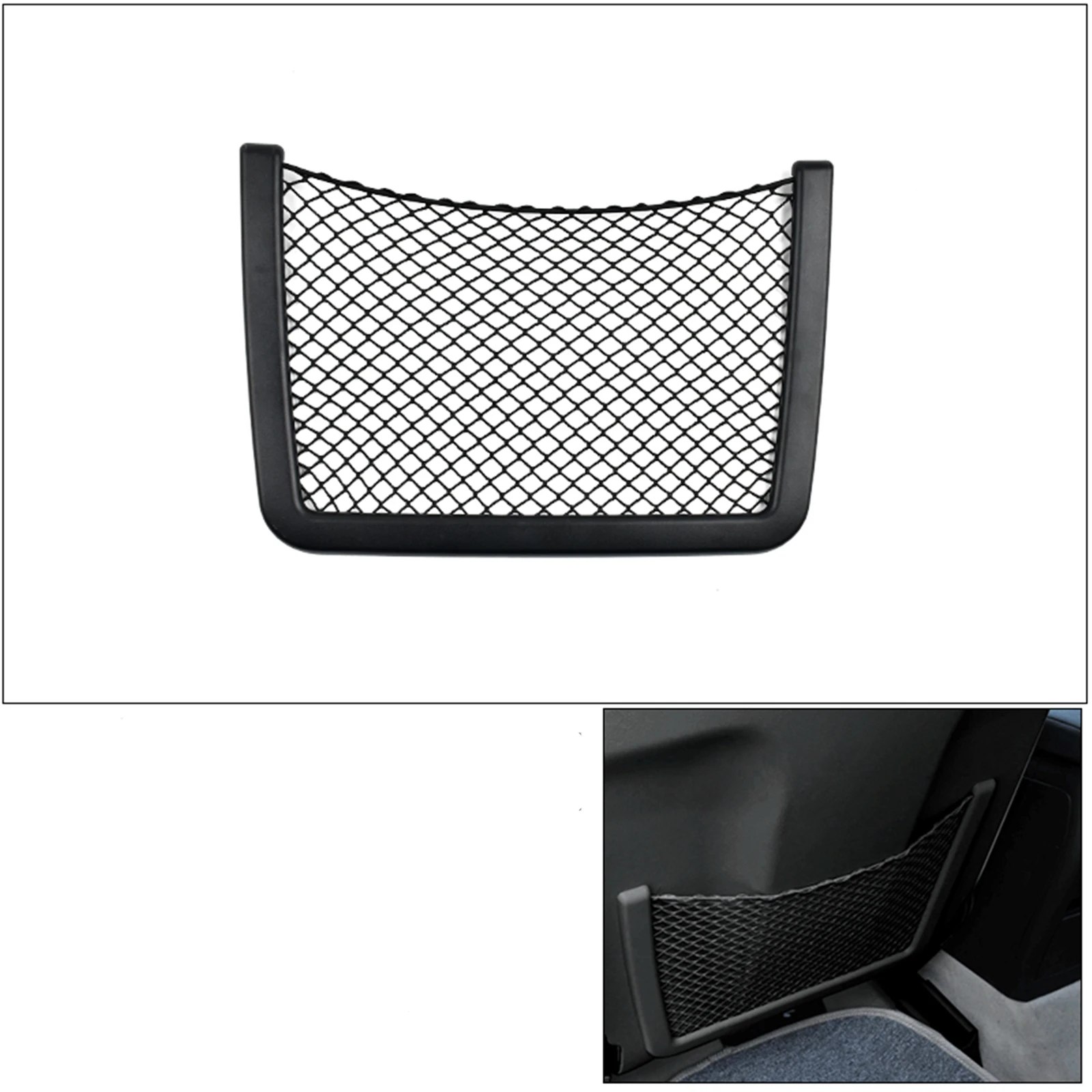 Car Seat Back Storage Net Rear String Bag Mesh Holder Pocket Case For Mercedes Benz A Class W169 B Class W245 2008-2012