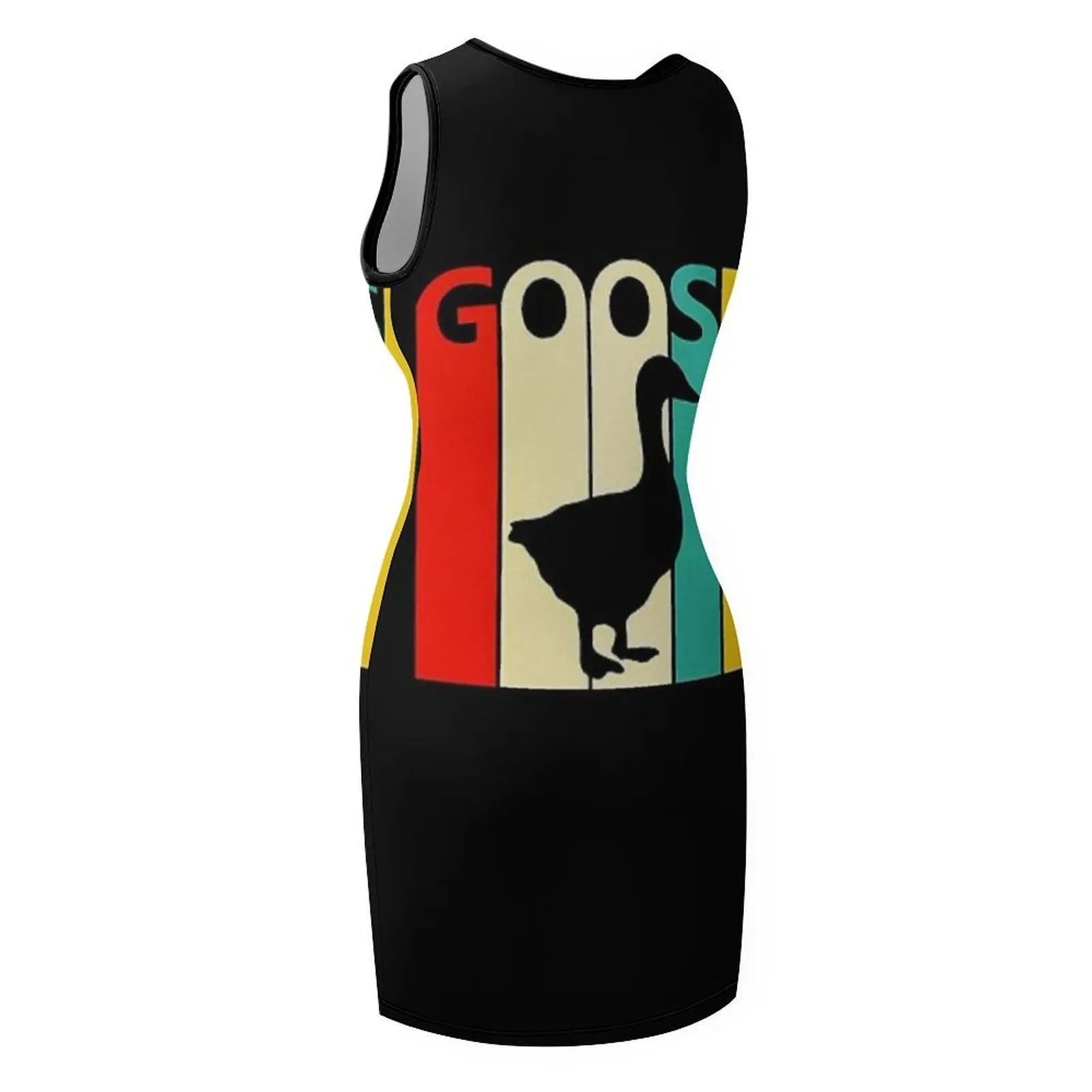 Oie animal t-shirt sans manches robe d'été robes dames 2025 robe d'été pour les femmes robe de plage femmes été 2025