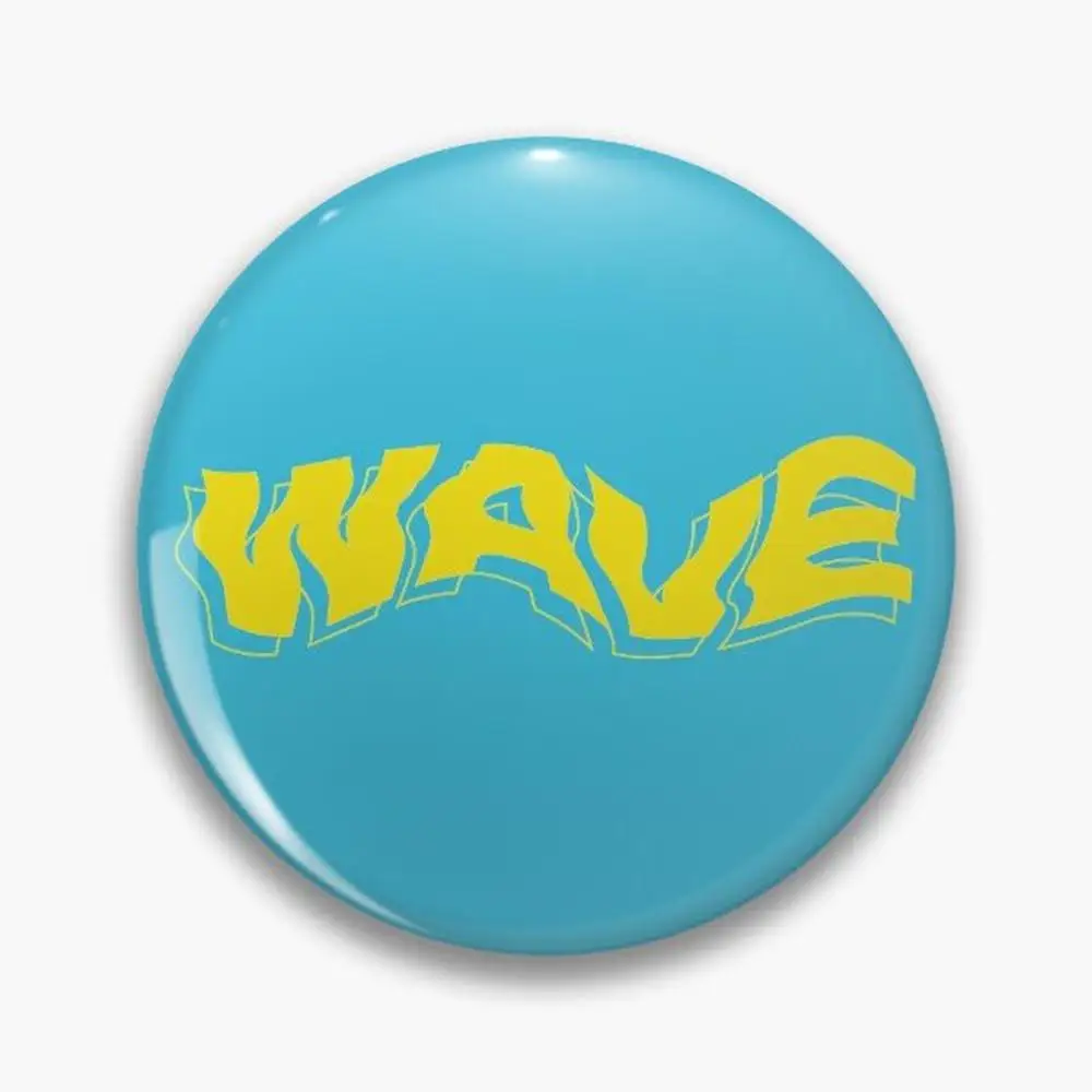 WAVE - ATEEZ (Blue) Pin Buttons Brooches  Jewelry Accessory Customize Brooch Fashion Lapel Badges