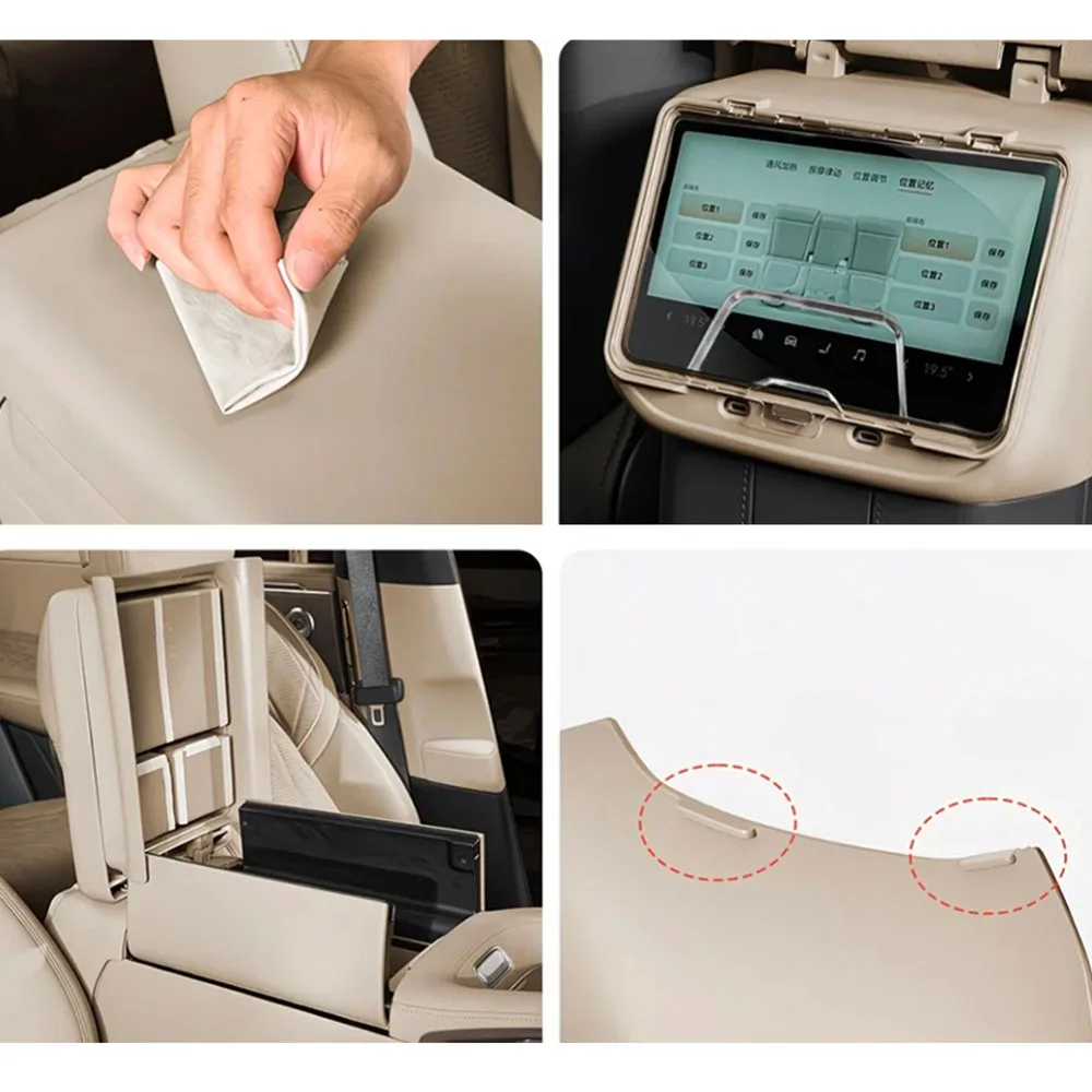 Armrest Heightening Storage Box With Hidden Screen Protective Cover Interior Accessories Fit For Zeekr 8X 2026-2027
