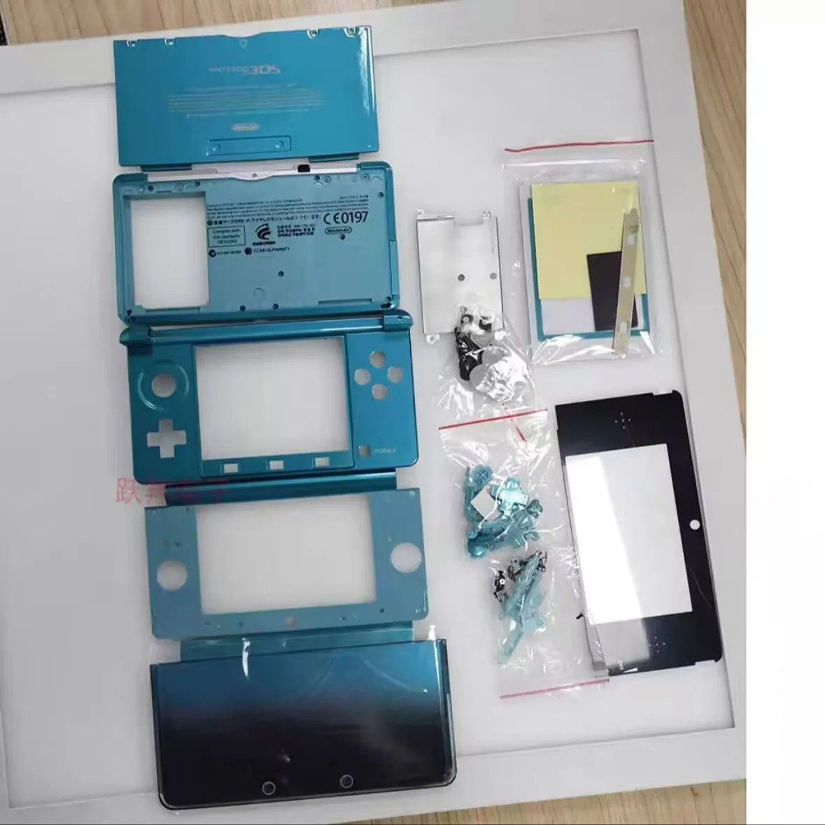 استبدال لوحدة تحكم ألعاب نينتندو 3DS غطاء كامل شل لغطاء وحدة التحكم نينتندو 3DS غمبد مع أزرار عدة مسامير