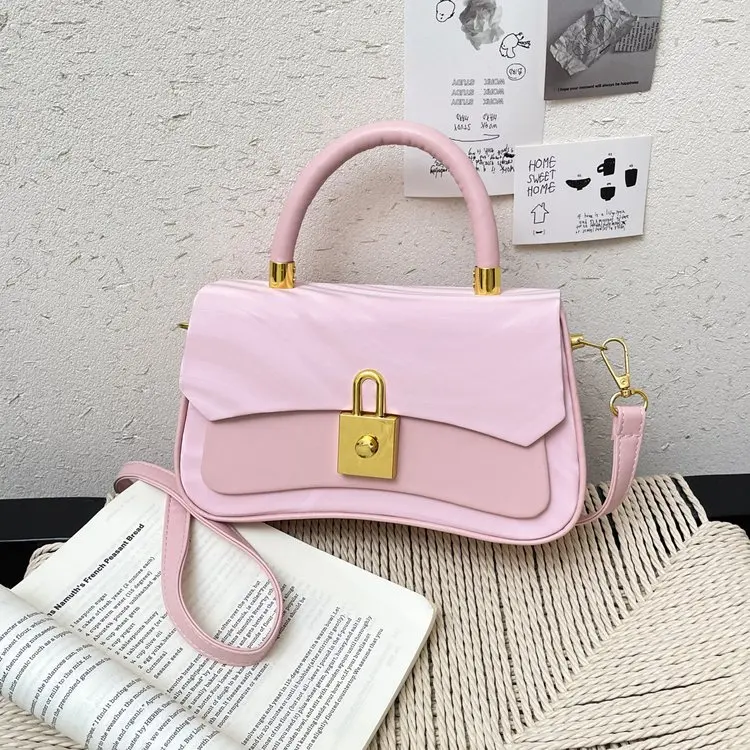 Luxury Minimalist Commuter Diaper Bag For Women Elegant Leather Crossbody Handbag Designer Chic Retro Messenger Purse Large