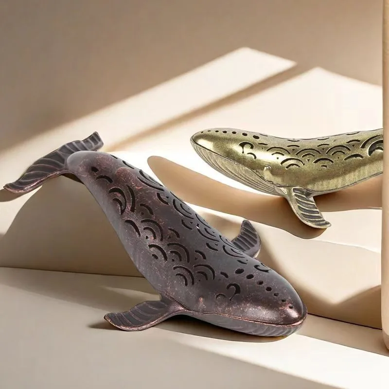 

Whale Incense Holder Aluminum Alloy - Cute Animal Design for Aromatherapy, Meditation Room Decor, Zen Gift Insence Burner
