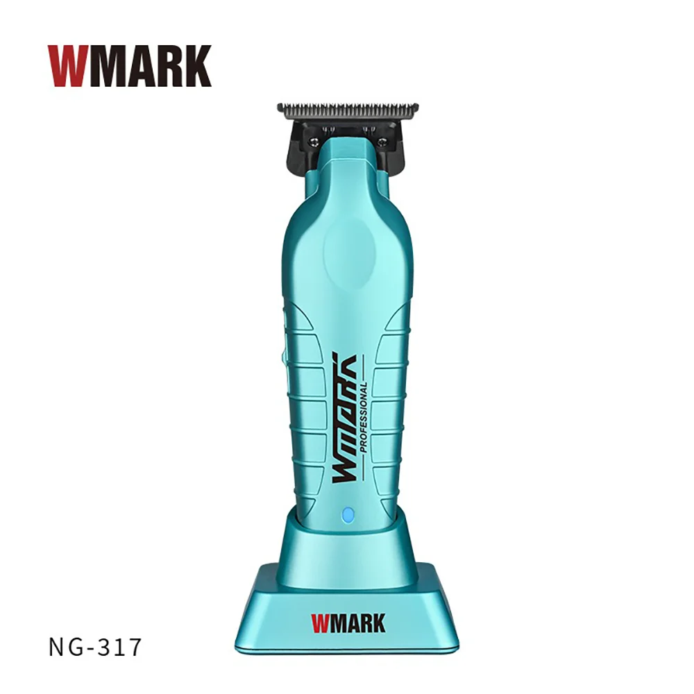 

NG-317 WMARK Hair Trimmer Machine Zero Gapped DLC Blade with Base Charger Professional Hair Clipper for Men Finishing Machine