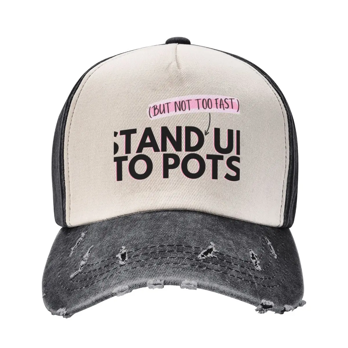 Stand Up To POTS - Pink Baseball Cap Golf birthday hiking hat black Men Hats Women's