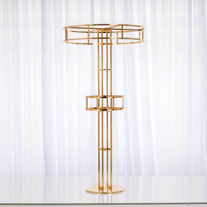 Factory direct sales wedding road guide flower stand double-layer single-layer wedding main table