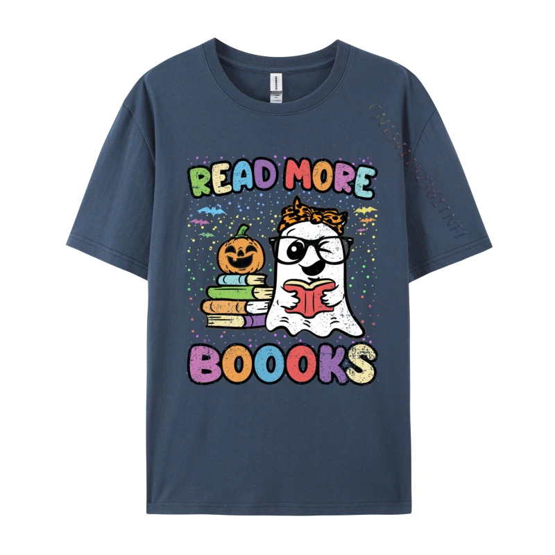 Read More Books Halloween Costume Reading Teacher Librarian Brand Crazy Tops T Shirt NEW YEAR DAY Premium Cotton Tshirts for Men