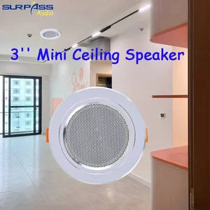 3 inch 8-OHM 10W Bathroom ceiling speakers speaker speaker moisture proof aluminum sound quality bottom audio system 8 Main Sales Passive Sound Box - №1