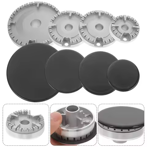 1 Set Gas Burner Replacement Compatible Stovetops Easy Installation Gas Stove Heads Kitchen Stove Burners Heads Caps