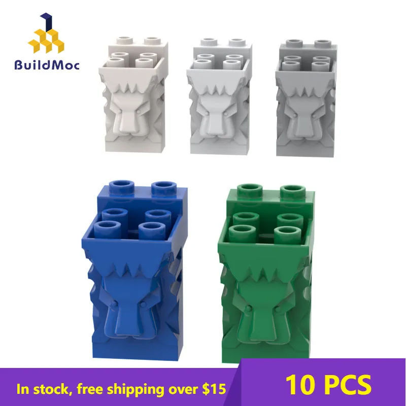 

10PCS MOC Bricks 30274 Lion face decorative brick For Building Blocks Parts DIY Construction Educational Classic Brand gift Toys