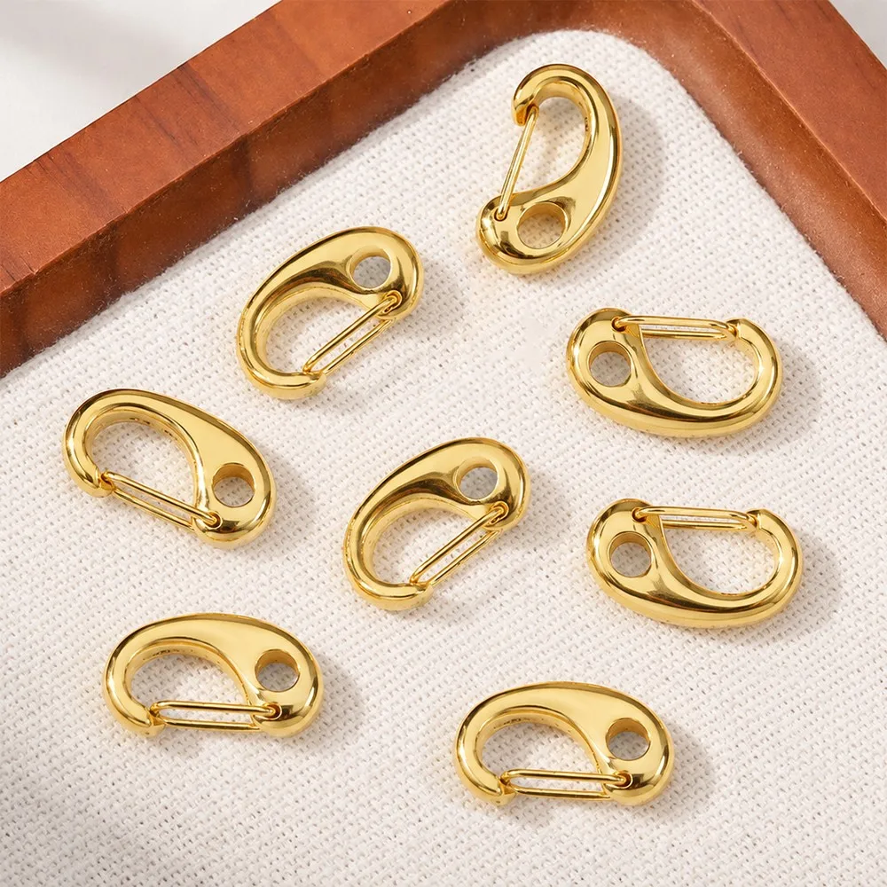 2pcs Stainless Steel Lobster Claw Clasps Stainless Steel Clasps Connectors Necklace Fastener for DIY Jewelry Making