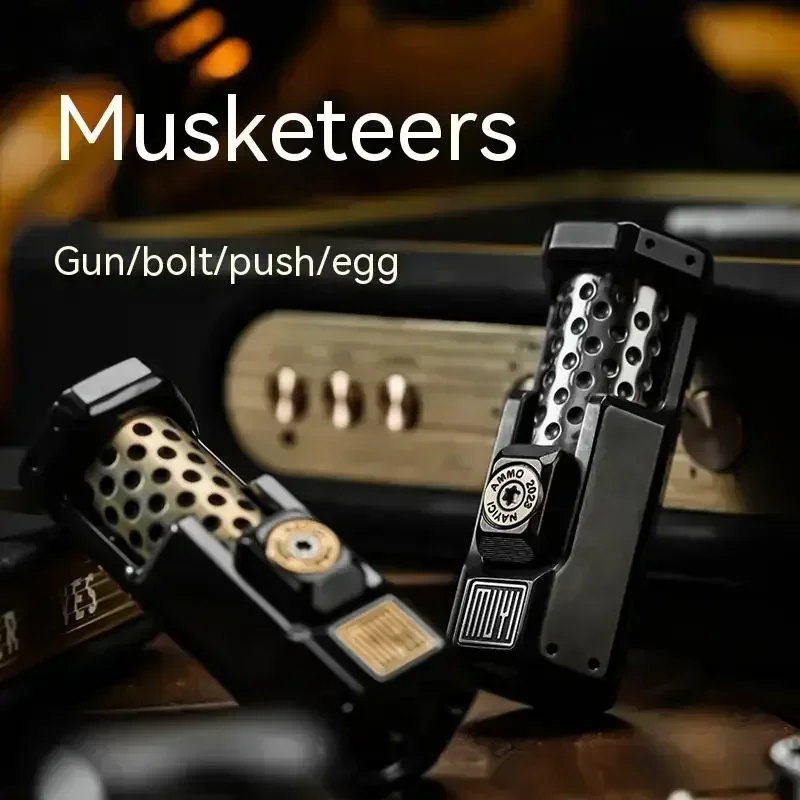 MUYI Musketeer Fidget MUYI EDC Gun Bolt Push Egg MuyiTitanium Alloy Sonic Speed MUYIEDC Musketeer Slider MuyiCrack Fidget