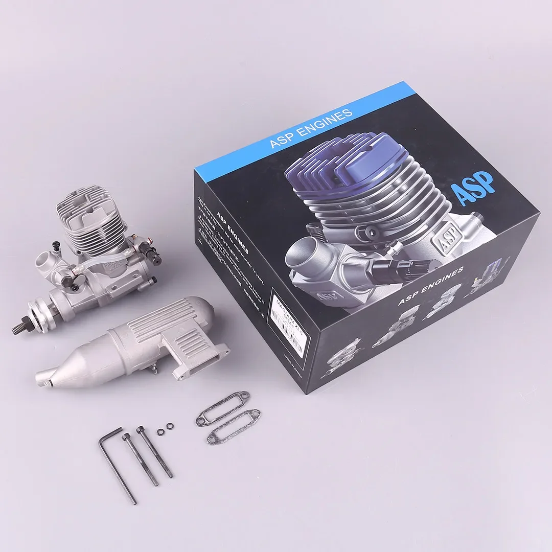 NF RC Airplane Engine ASP MAGNUM XLS S46A S46AII 7.45CC 46 Class Two Stroke Glow ABC Nitro Methanol Single Cylinder With Muffler