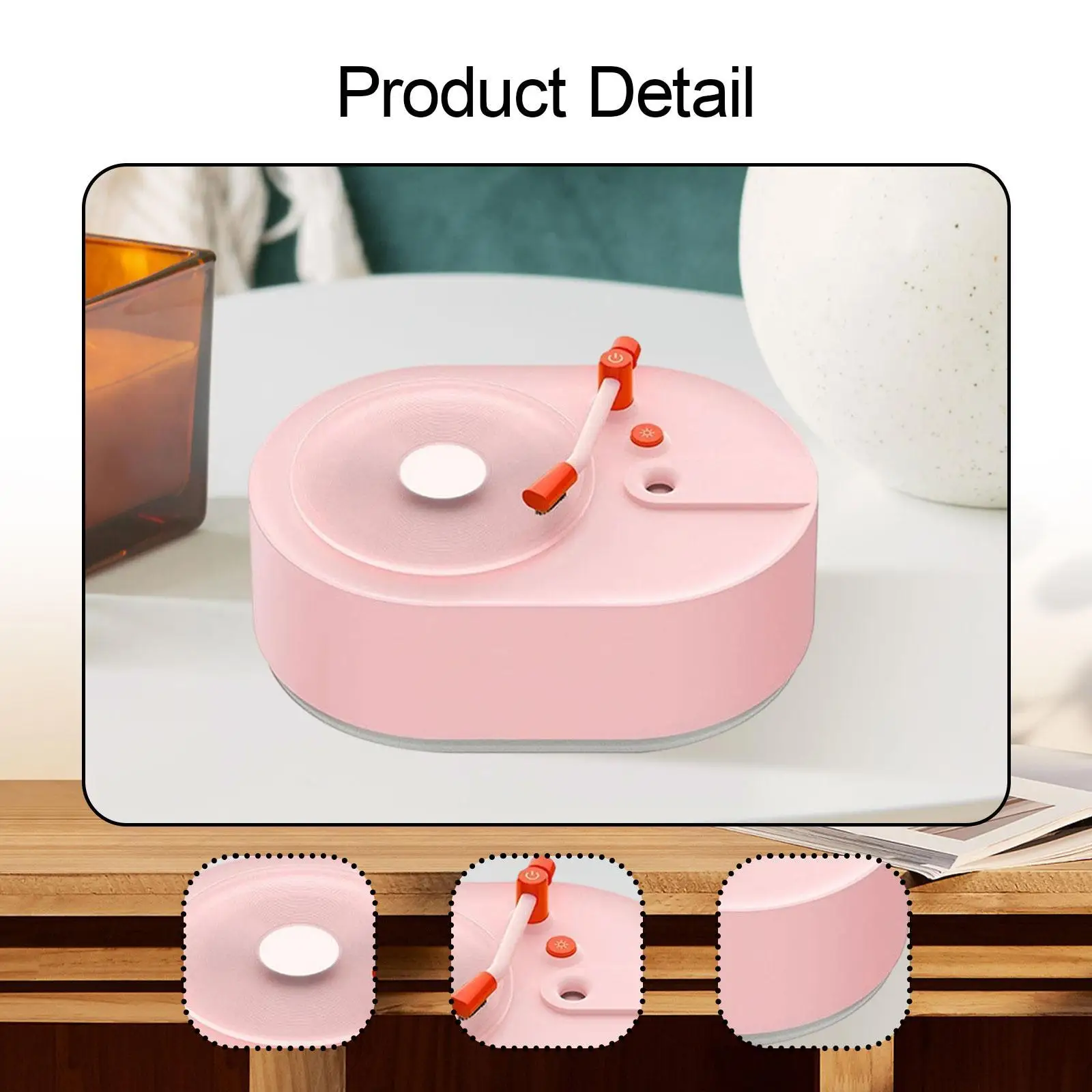 مشغل تسجيل على شكل مرطب الهواء حلية مرطب ضباب بارد زيت طبيعي الناشر للمنزل مكتب غرفة الطفل سطح المكتب اليوغا