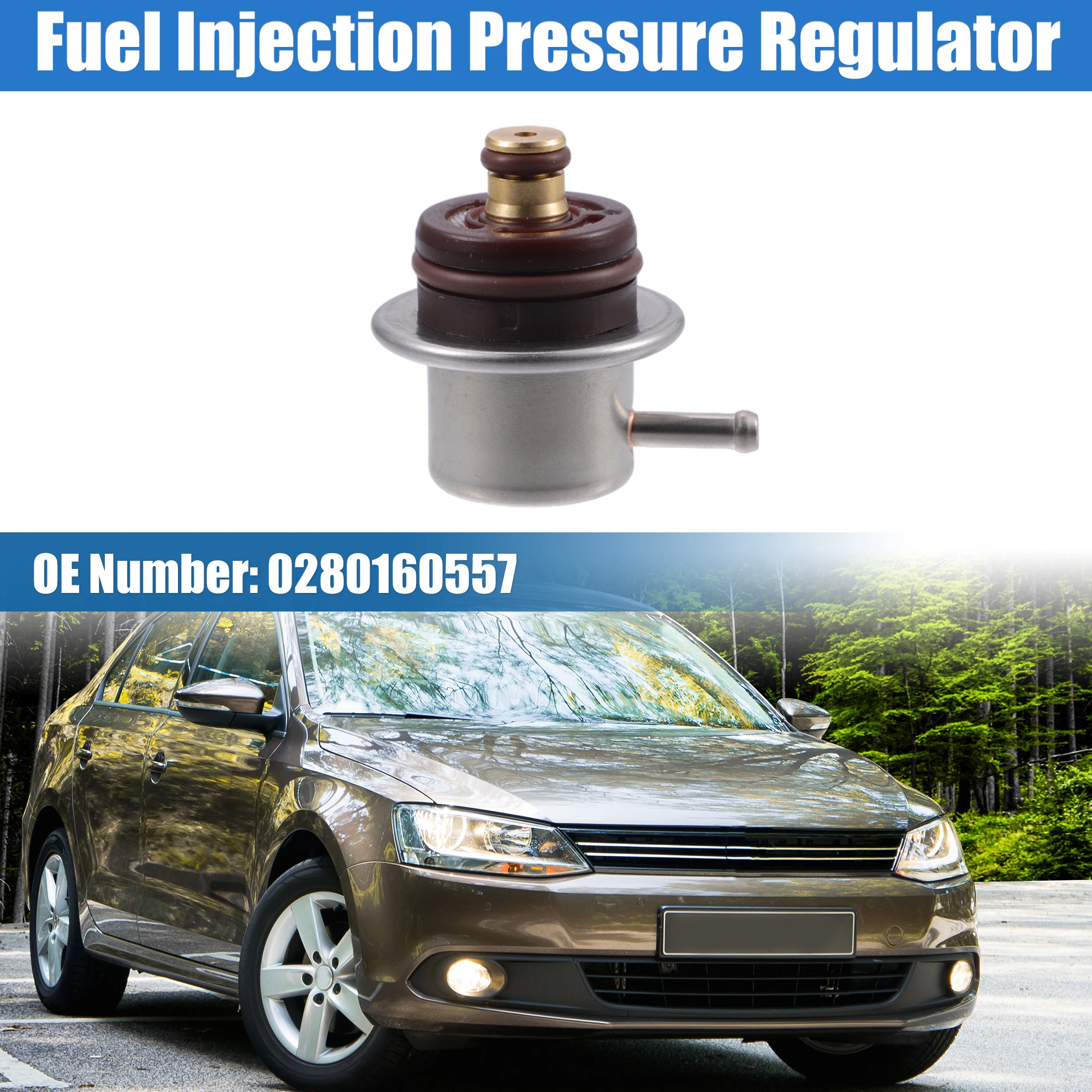 UXCELL Fuel Injection Pressure Regulator for Volkswagen EuroVan Replaces 0280160557