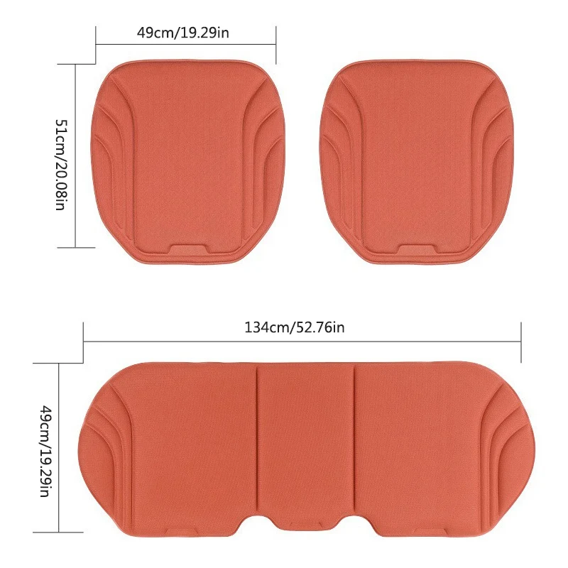 3D Breathable Foam Car Seat Covers High-elastic Car Seat Cushion Skin-friendly Seat Pad Universal Chair Mat Warm for Winter