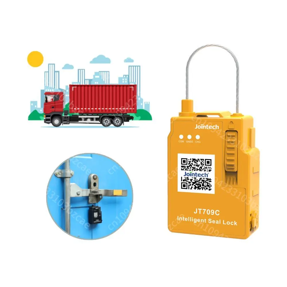 

Jointech JT709C 4G Mini Size 1.8mm Cable Live Tracking Remote Unseal Electronic Seal GPS Tracker