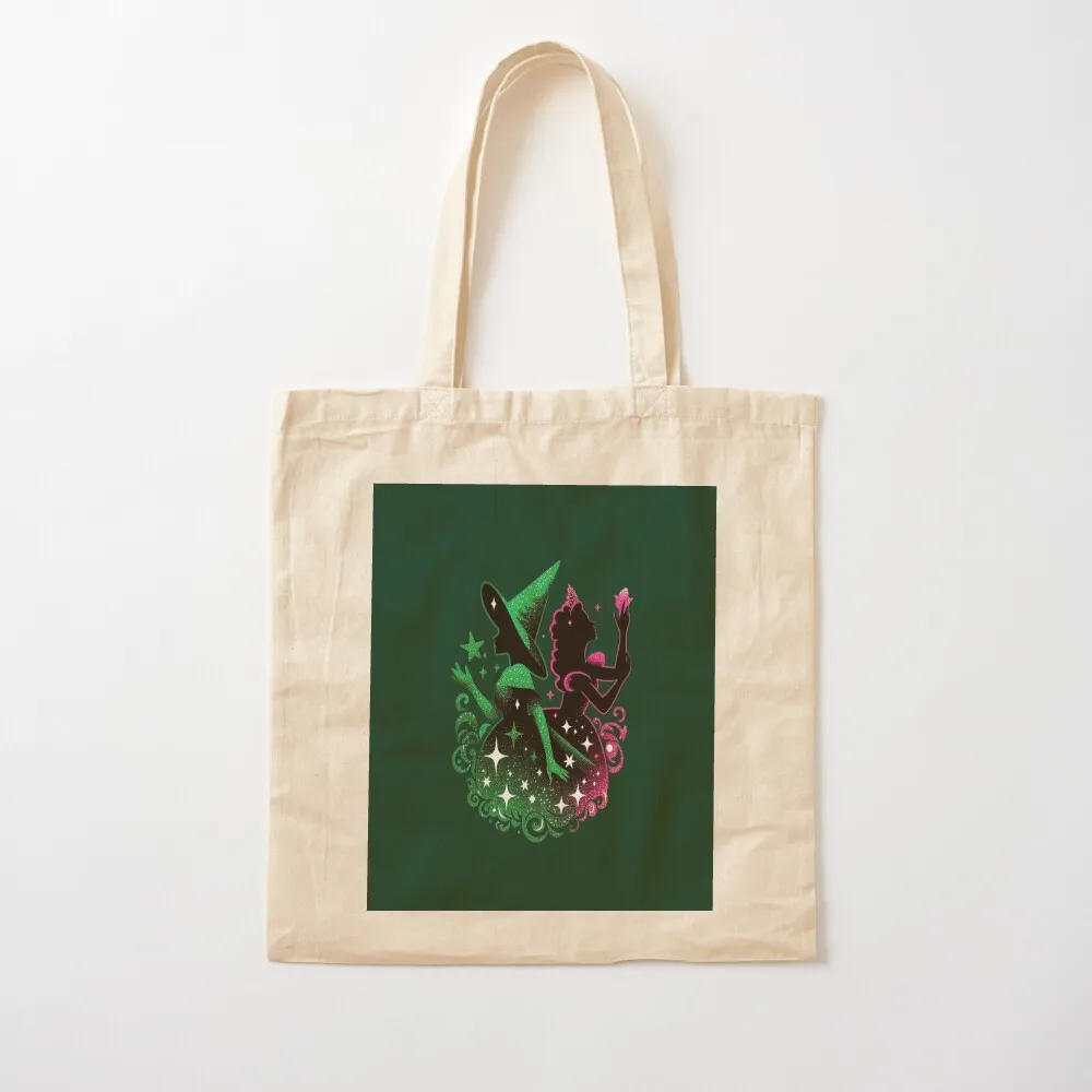 Elphaba & Glinda Wicked the Musical Defying Gravity Tote Bag tote bags aesthetic Reusable bags tote bag women Handbags