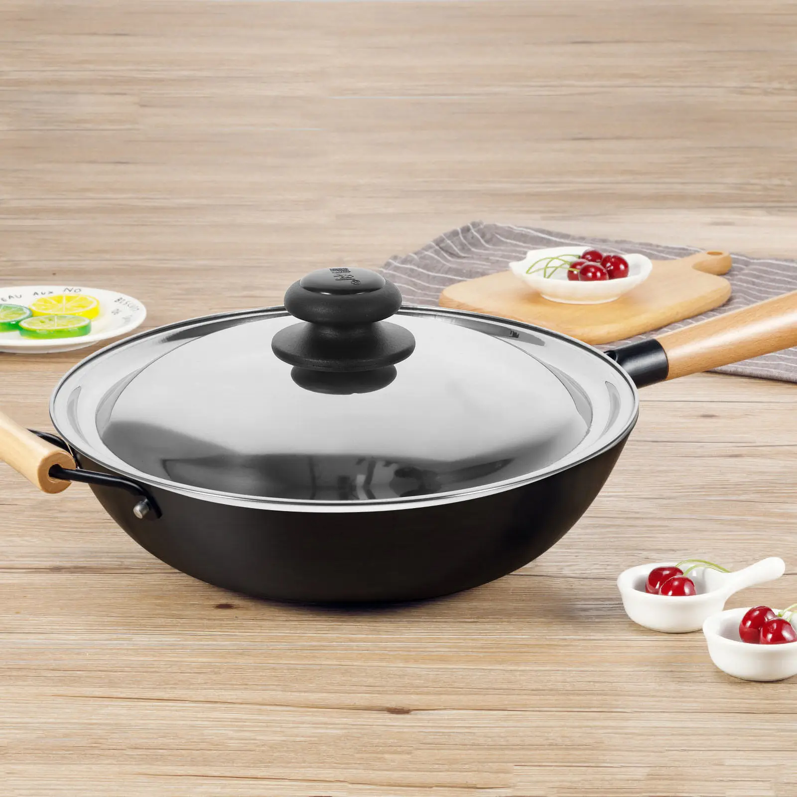Stainless Steel Universal Pan Lid for Most Cookware – Heavy-Duty, Steam-Retaining, Splatter-Proof, Dishwasher Safe
