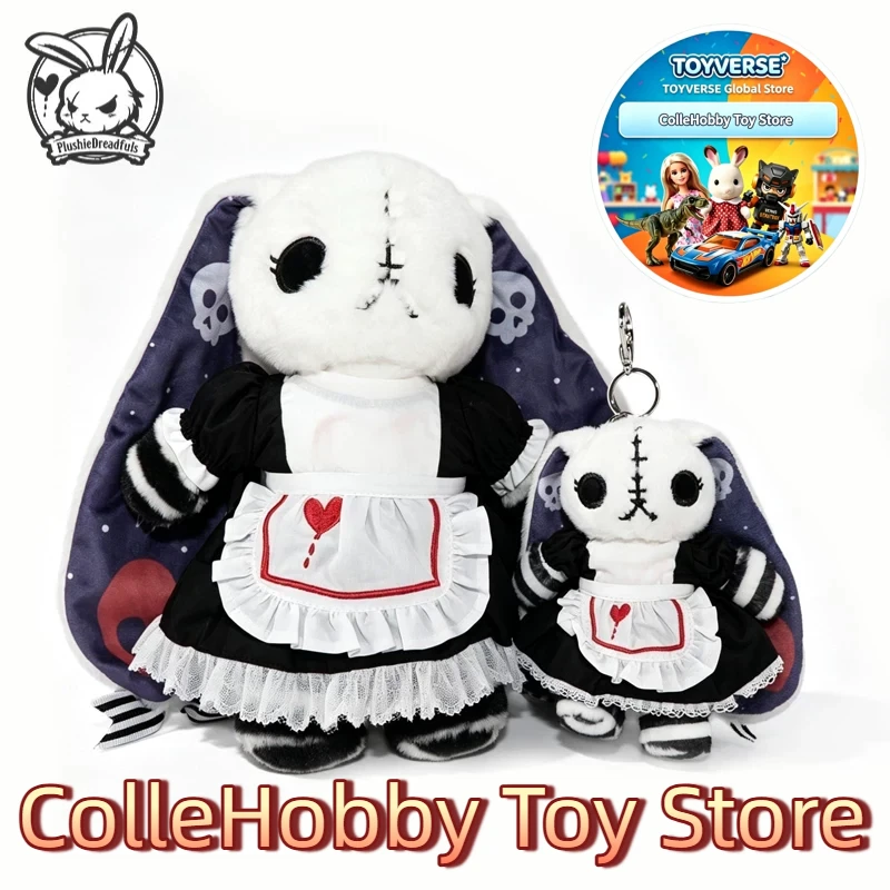 Plushie Dreadfuls Rabbit Plush Doll Clothes Gothic Lace Trim Dress Outfit Stuffed Toy Costume For Decoration Collection Present