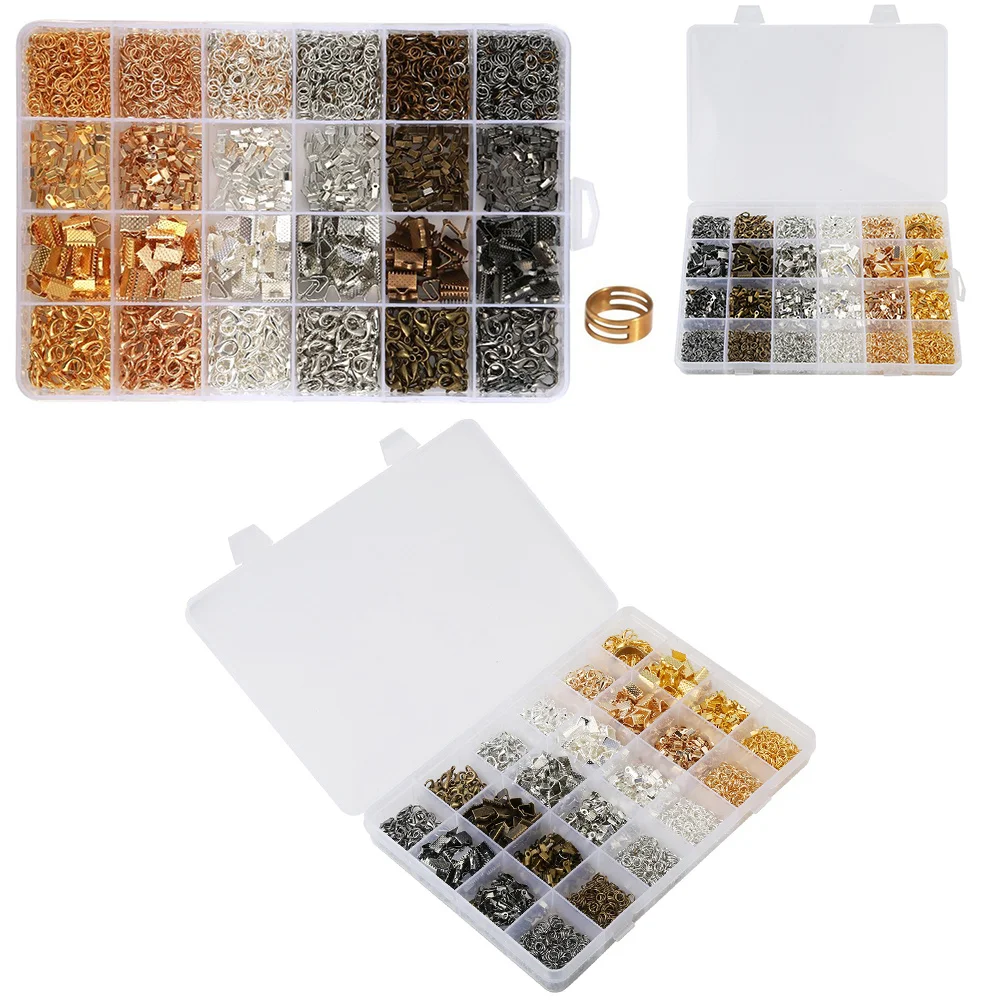 

Lobster Clasp Jewelry Making Kit Diy Findings Set For Earrings Necklaces Bracelets Repair Jewelry Organizer Case