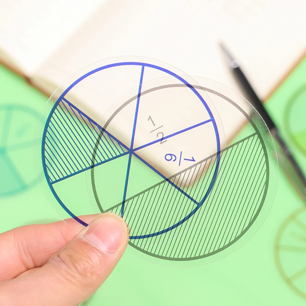 Round Learning Tool Montessori Addition And Subtraction Instrument Fraction Score Question Demonstrator Student Teaching Tools