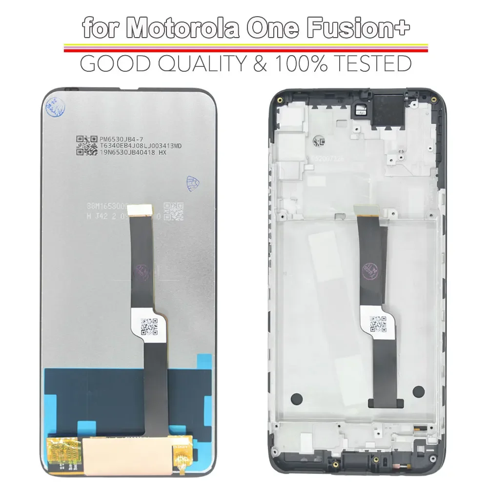 LCD for Motorola Moto One Fusion Plus LCD Display Touch Screen Digitizer Assembly Replacement for Moto One Fusion Plus XT2067