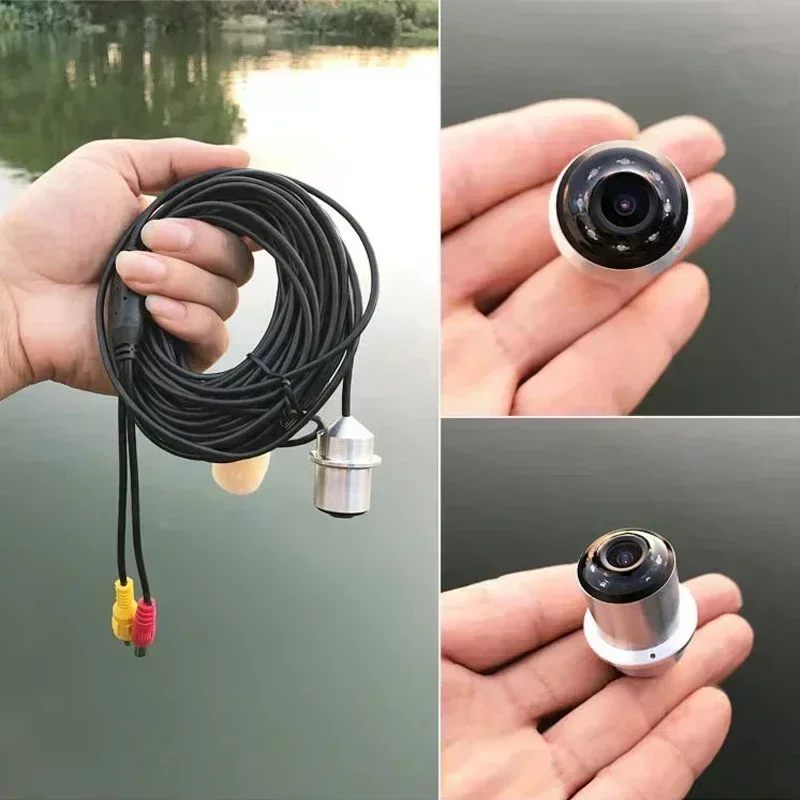 5 inch fish finder HD underwater camera with screen visible fishing wire connection 8LED illuminated Portable fishing supplies