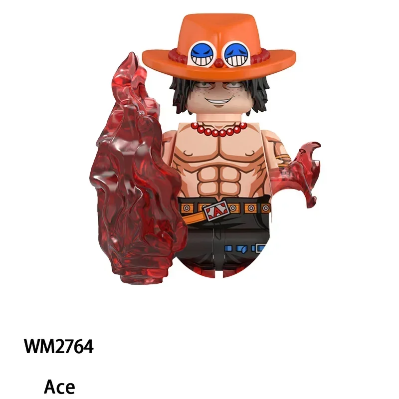 Luffy Zorro Ace Yamato Sanji Sabo Building Blocks Japan Anime Bricks Dolls Mini Action Toy Figures Assemble Blocks Children Gift