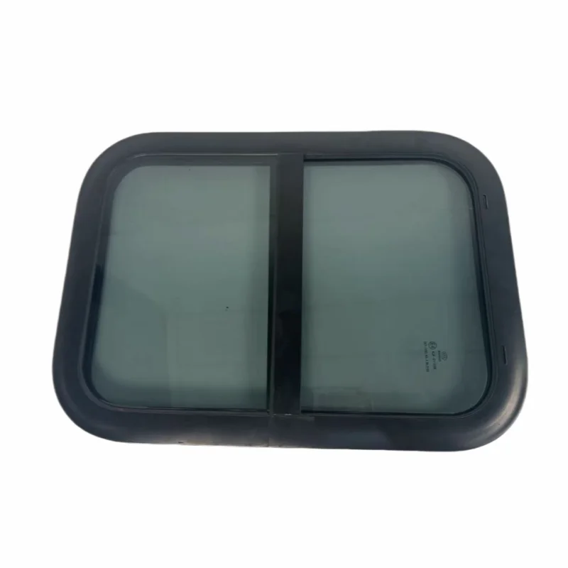 MG24RW-SL 500x300mm Radius Corner Sliding Window with Flat Tempered Glass for Special Vehicle Wholesale