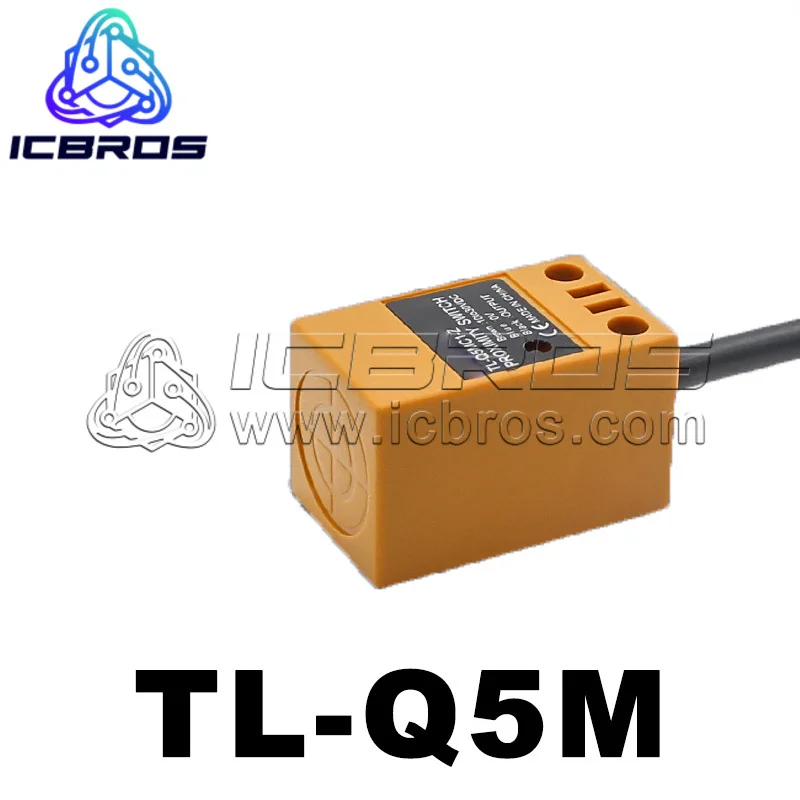 Waterproof Proximity Switch Metal Limit SenSor TL-Q5MC1-Z Three Wire NPN Normally Open 24V TL-Q5MC2-Z TL-Q5MF1-Z TL-Q5MF2-Z