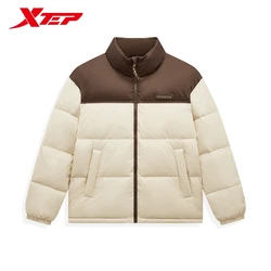 Xtep Down Jacket For Men And Women  Winter Warm Soft Coat Trendy Retro Comfortable Tops 876427190010