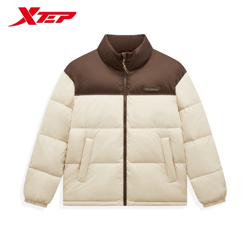 Xtep Down Jacket For Men And Women  Winter Warm Soft Coat Trendy Retro Comfortable Tops 876427190010 