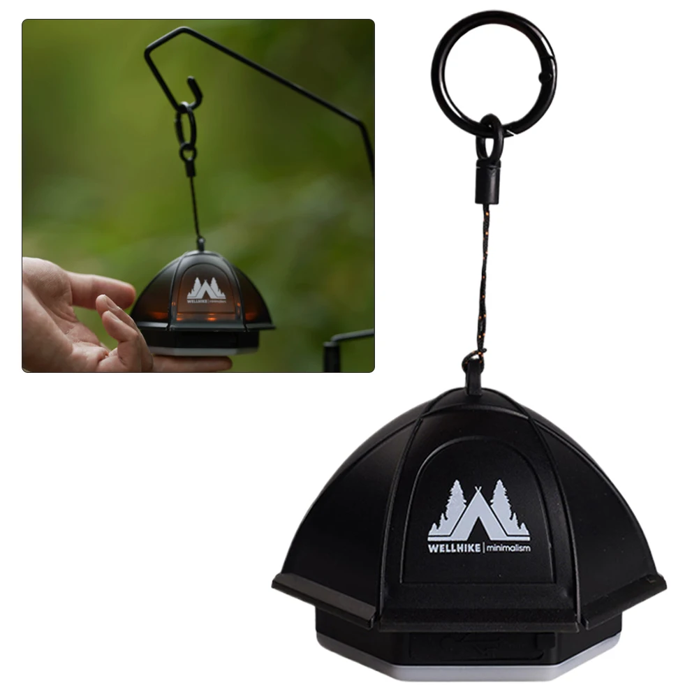 

LED Camping Hanging Light with Hanging Hook Portable Tent Lantern TYPE-C Rechargeable Magnetic Camp Lantern for Yard Lwan Picnic
