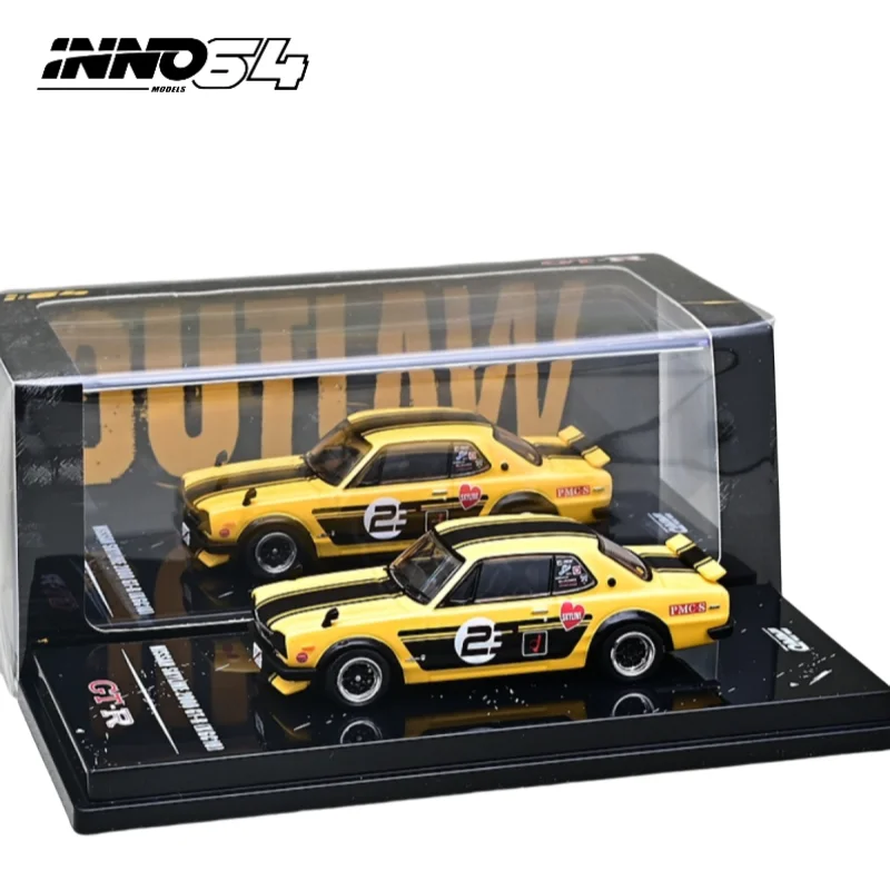 1/64 Nissan 2000 GTR KPGC10 alloy simulation model, children's collection of decorative toys, for children's holiday gifts.