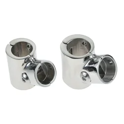 Heavy Duty 316 Stainless Steel 3 Way 60 Degree Boats Handrail Tee Fitting Marine Hardware T-type Hinged/Split for 7/8