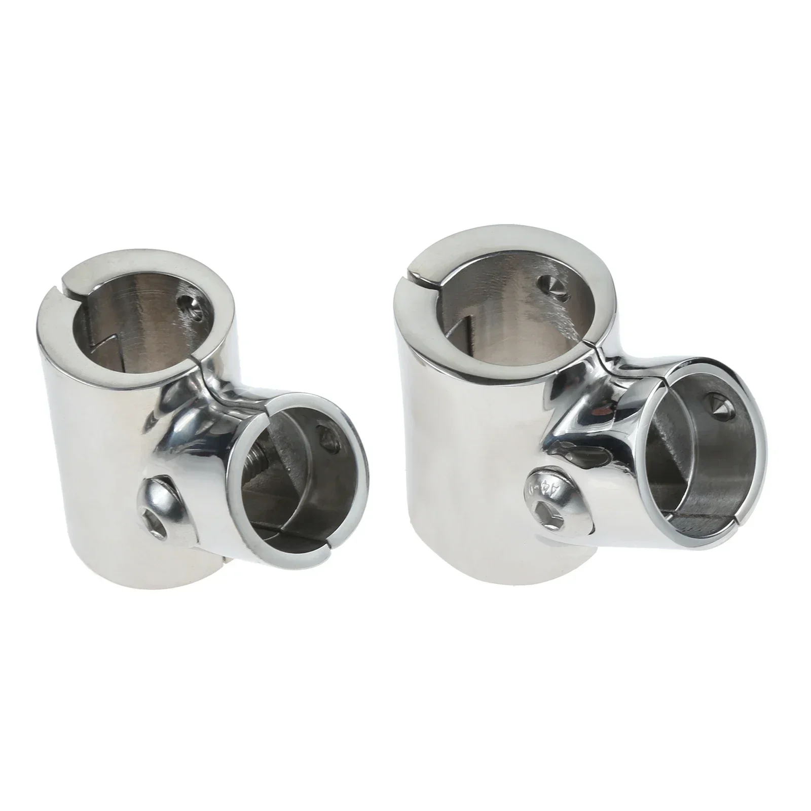 Heavy Duty 316  Stainless Steel 3 Way 60 Degree Boats Handrail Tee Fitting Marine Hardware T-type Hinged/Split for 7/8