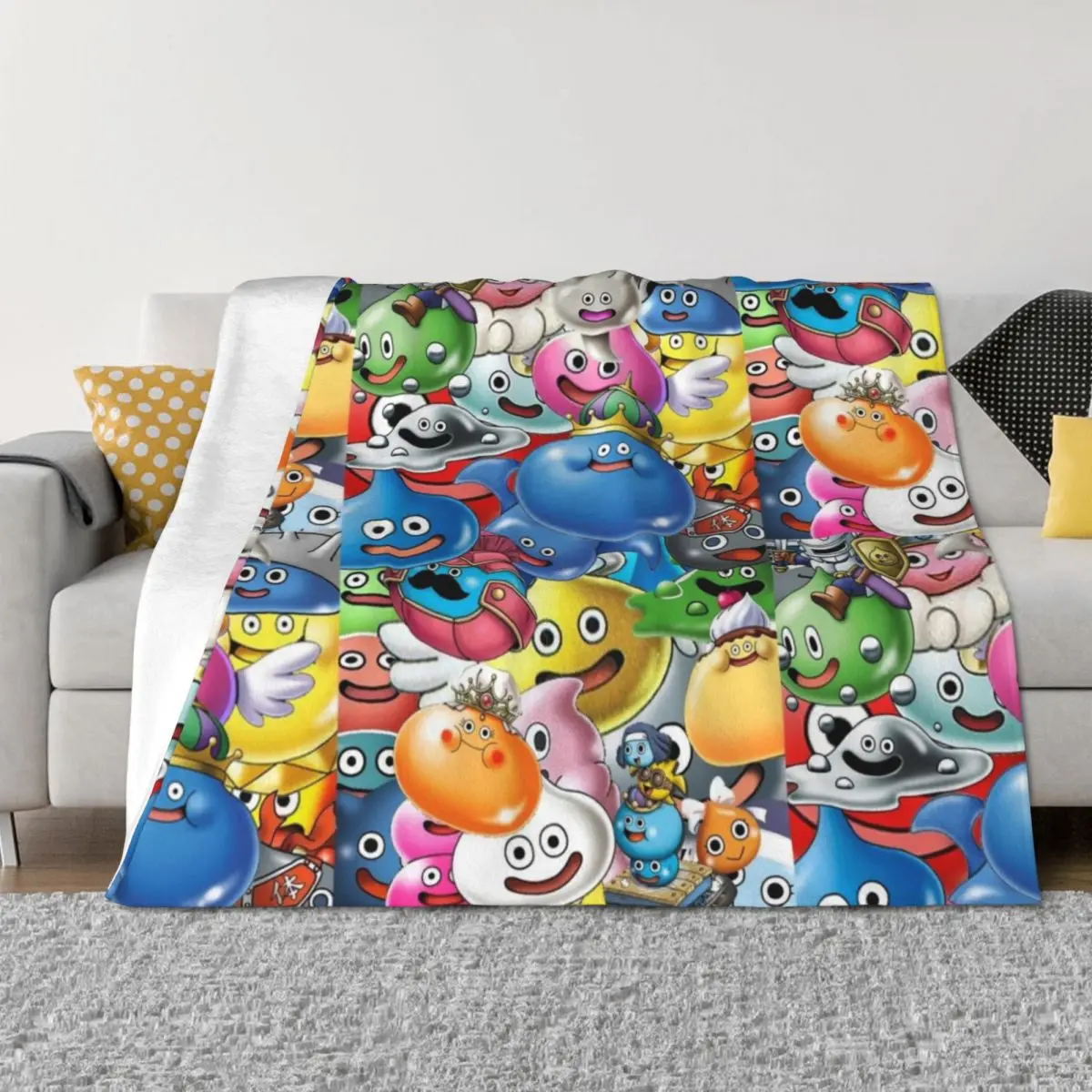 

Dragon Quest Slimes Throw Blanket sofa bed Weighted Giant Sofa Summer Blankets