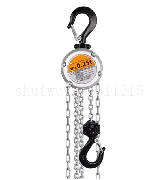 Mini Hand Chain Hoist Hook Mount 0.25/0.5 Ton Capacity 3 Meter Lift Portable Manual Lever Block Lifting NEW