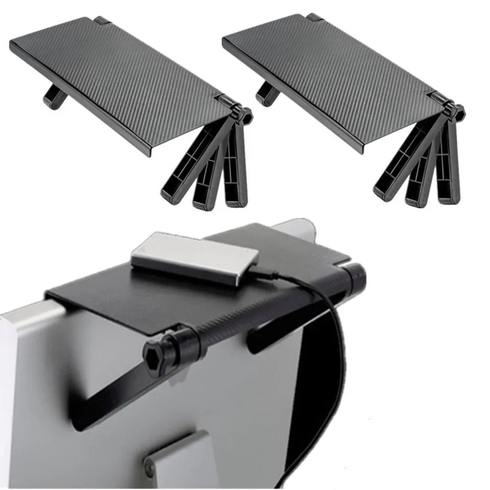 Rack Tv Monitor Organizer schermo Top Storage Display supporto multifunzione per staffa per ufficio Home Modem Router Rack Holder