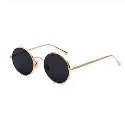 New Men Polarized Sunglasses Retro Punk Style Metal Round Frame Sunblock Sun Glasses Drive Sports Outdoor Travel Eyewear T251