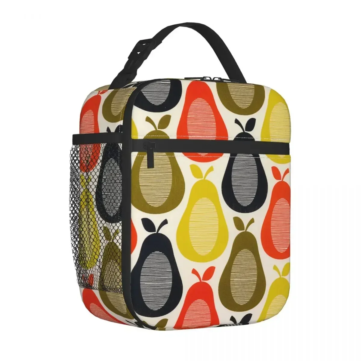 Pears Orla Kiely Insulated Lunch Bags Portable Colorful Designer  Container Multifunction Cooler Thermal Bento Box School