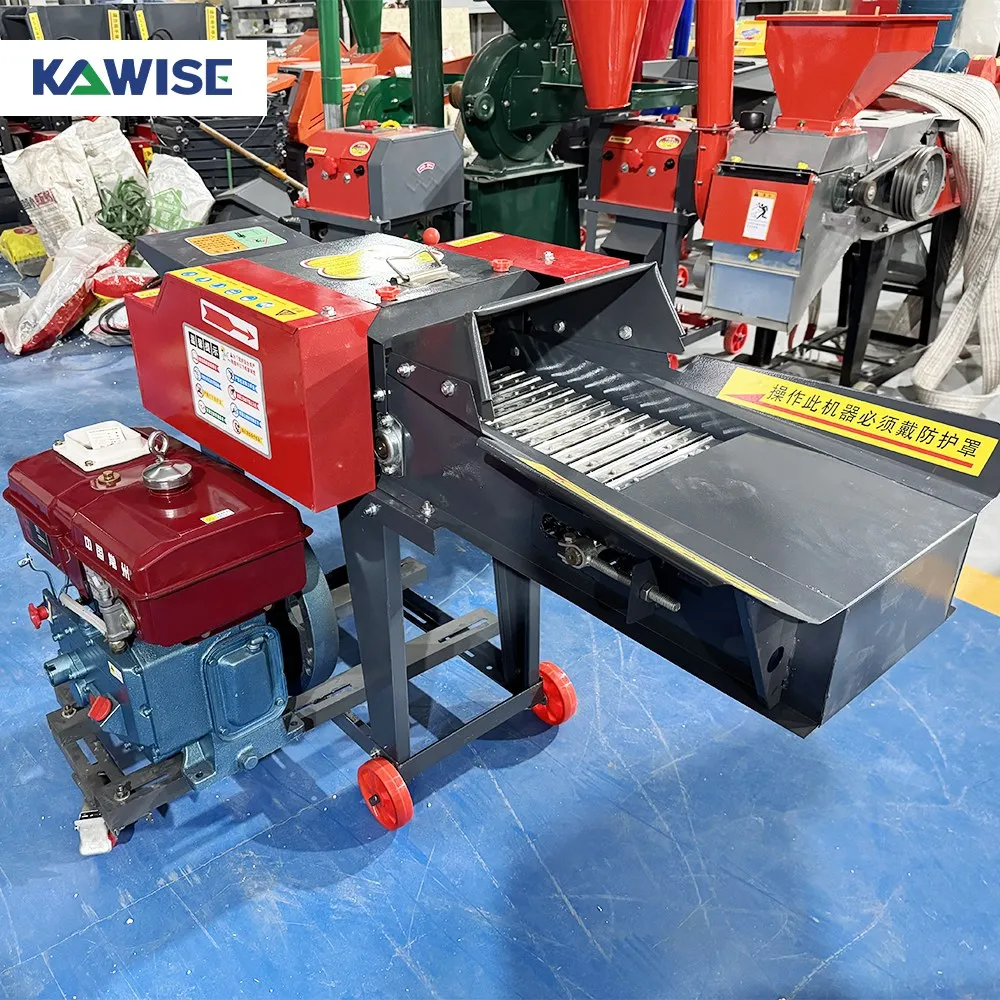 AIROW Home Use 3.8T Diesel Chaff Cutter with Kneading and Grain Crushing for Animal Feed
